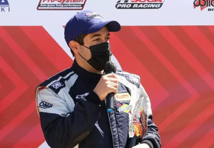 El piloto profesional panameño, Óscar Terán. Foto: Cortesía