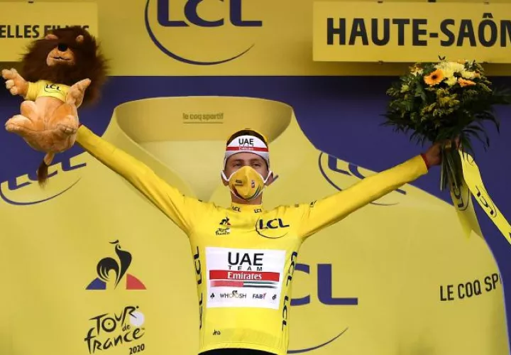 El esloveno Tadej Pogacar es el actual campeón del Tour de Francia. Foto:EFE