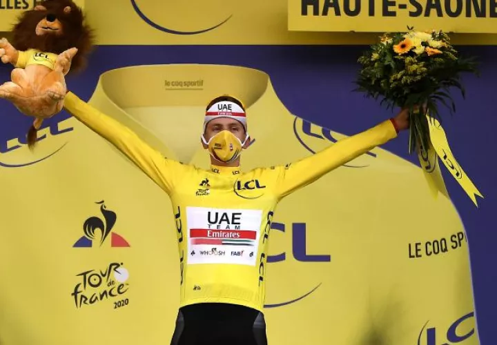 El esloveno Tadej Pogacar es el actual campeón del Tour de Francia. Foto:EFE