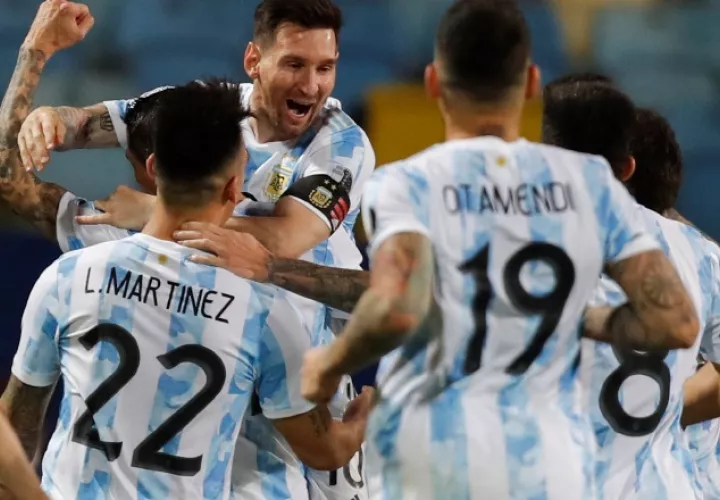 Jugadores de Argentina. Foto:EFE