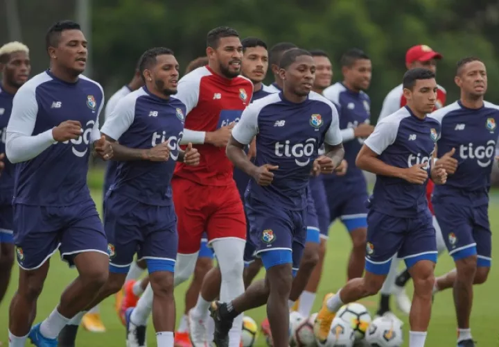 Jugadores de la selección de fútbol playa de Panamá. Foto:Fepafut