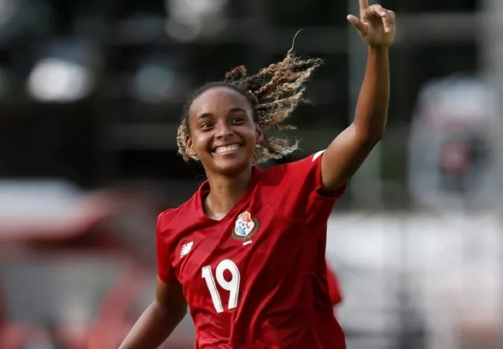 Lineth Cedeño, jugadora del equipo panameño. Foto:EFE