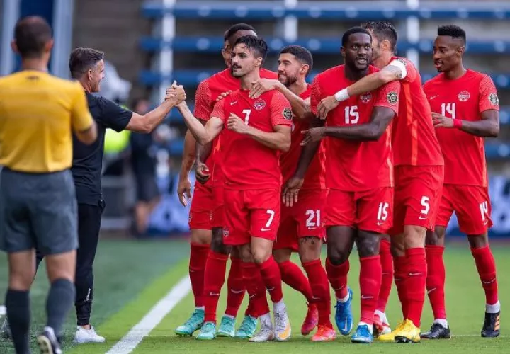 Jugadores de Canadá festejan. Foto: Instagram