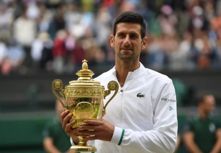 Novak Djokovic, ganó recientemente el Wimbledon. Foto:EFE