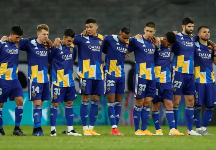 Jugadores de Boca Juniors. Foto:EFE 