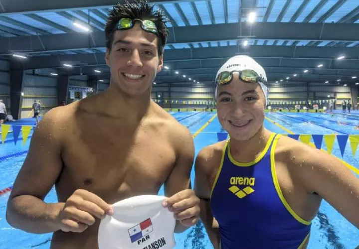 Thomas Christianson y Emily Santos los nadadores que representan a Panamá a los Juegos Olímpicos. Foto:Cop