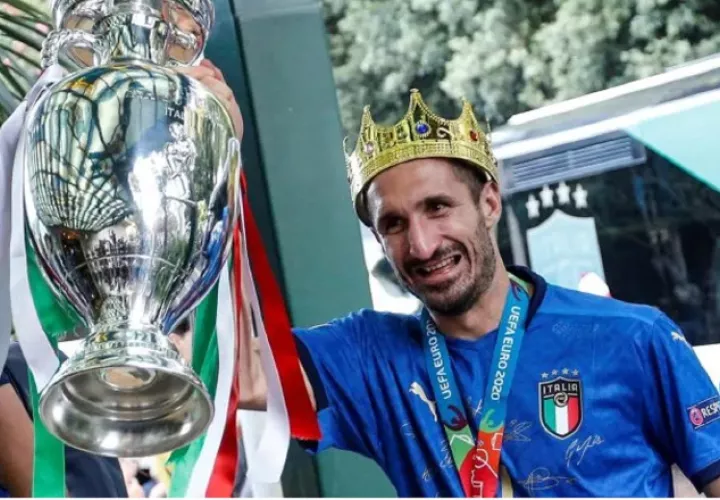 Giorgio Chiellini ganó la Eurocopa con Italia. Foto:EFE