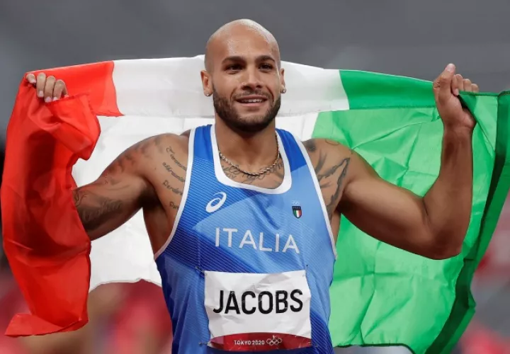 Italiano  Lamont Jacobs. Foto:EFE