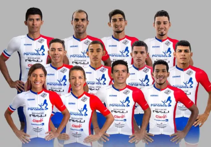 Representación de Panamá que estará en el Panamericano de Ciclismo de Ruta. Foto:@Fepaci