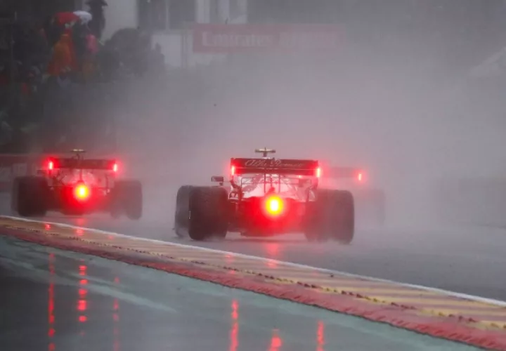 Las carreras de Fórmula Uno en el Gran Premio de Bélgica. Foto:EFE
