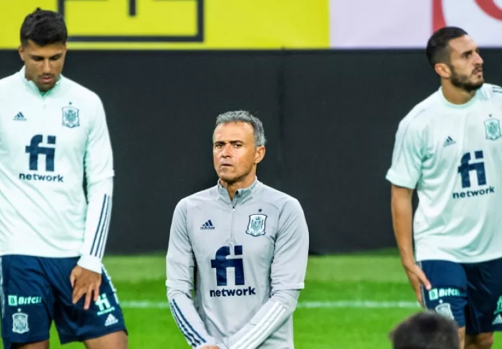 Luis Enrique, técnico de España. Foto:EFE