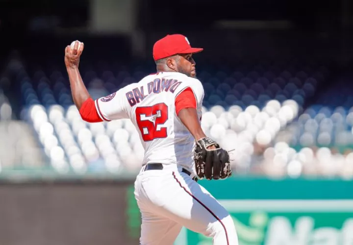 Alberto Baldonado. Foto: @nationals 