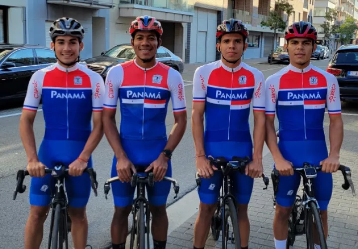 Los pedalistas panameños que estarán en el Mundial de Ciclismo en Bélgica. Foto:Fepaci