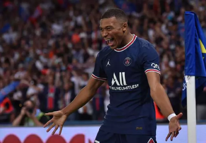 El francés Kylian Mbappé del PSG. Foto.EFE