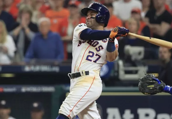 José Altuve de los Astros de Houston. Foto.EFE