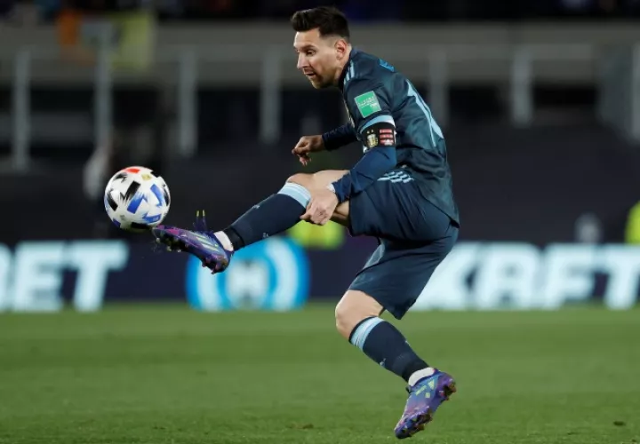Leo Messi, capitán de Argentina. Foto:EFE