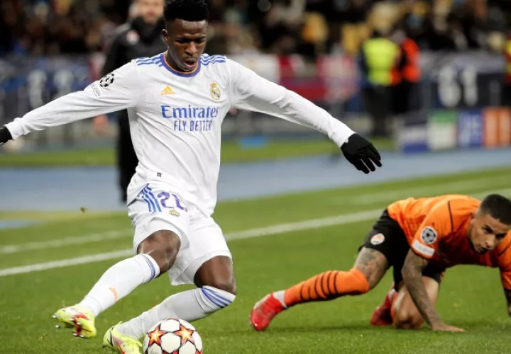 El brasileño Vinicius. Foto:EFE
