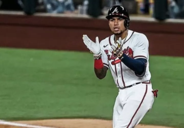 El panameño Johan Camargo de los Bravos de Atlanta. Foto: Twitter
