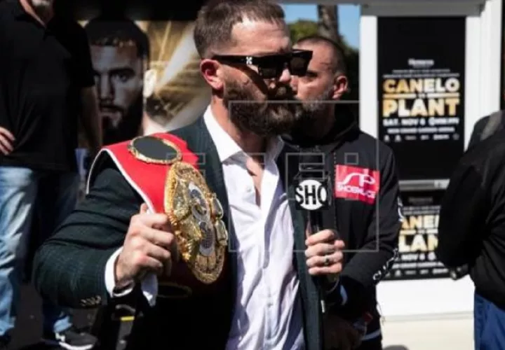 El estadounidense invicto, Caleb Plant. Foto: EFE