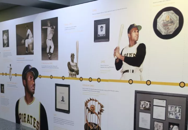 Objetos de Roberto Clemente. Foto:EFE