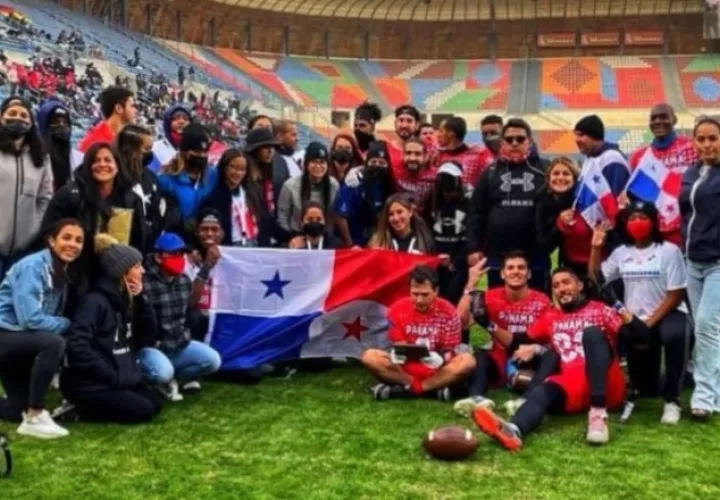 Equipos panameños de Flag Football en Israel. Foto:urietaadis