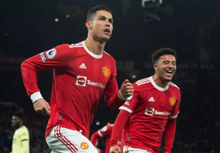 Cristiano Ronaldo del Manchester United. Foto:EFE