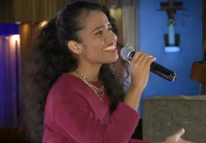Marycarmen Barría cantó en dos ocasiones las mañanitas a la virgen de Guadalupe. Foto: Captura de pantalla.