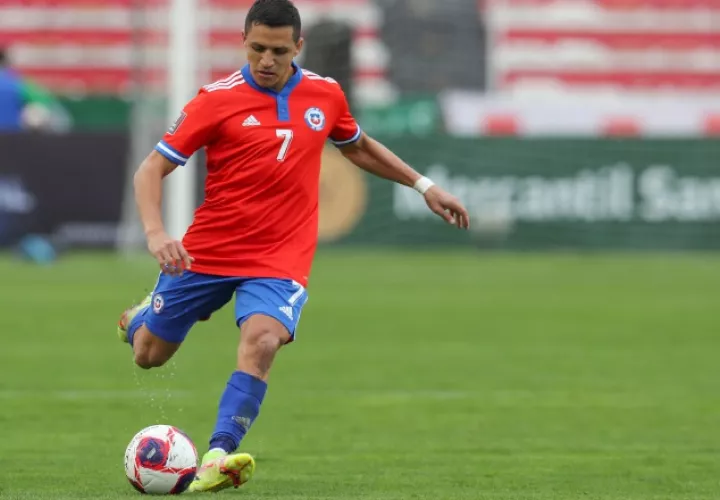 Alexis Sánchez de Chile. Foto:EFE 