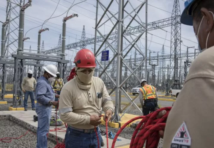 Trabajos de mantenimiento de las líneas. Cortesía