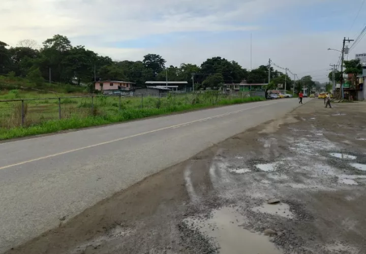 Tramo de la Panamericana, a la altura de Tortí, en Chepo. Archivo