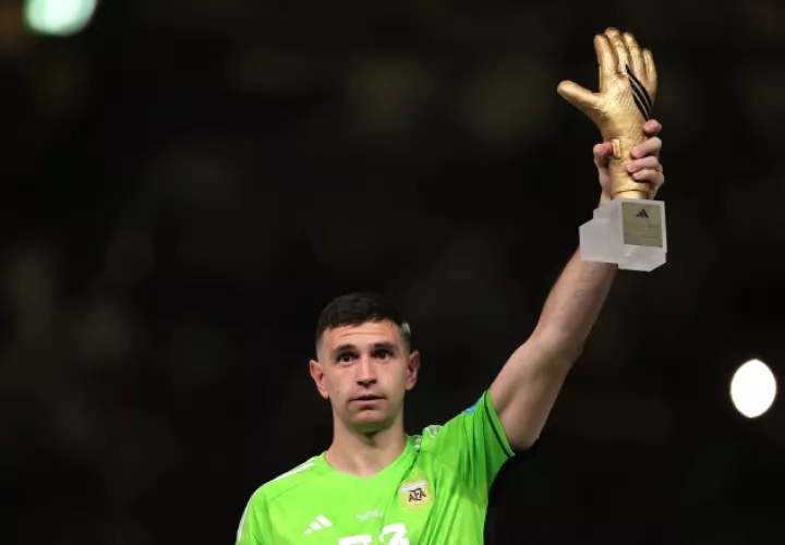 Emiliano 'Dibu' Martínez, portero de Argentina. Foto:EFE