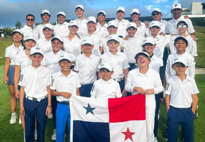Representación de Panamá en el torneo regional de golf. Foto: Cortesía