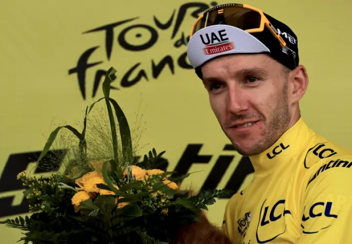 Adan Yates, líder del Tour de Francia. Foto:EFE