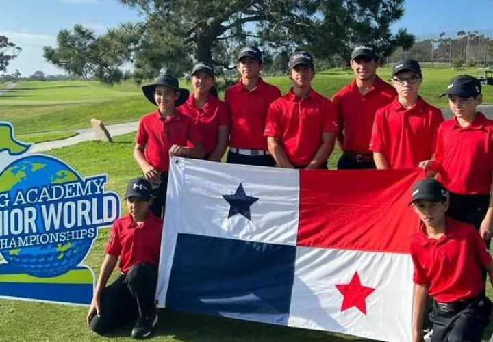 Golfistas de Panamá en el torneo juvenil en San Diego. Foto: Cortesía