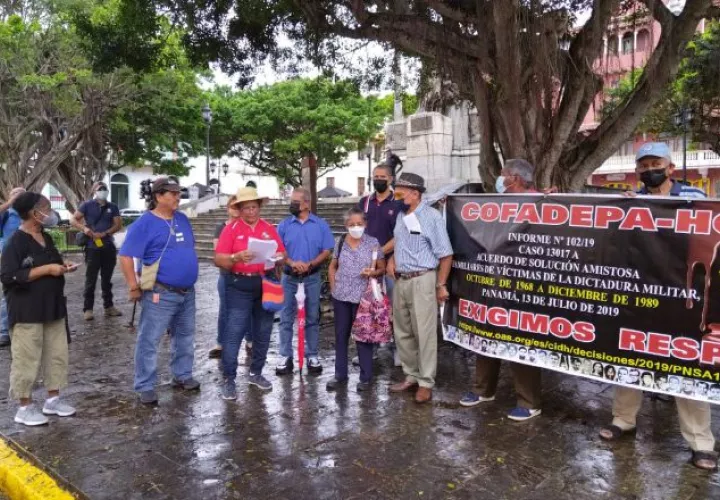 El año pasado, luego de la pandemia, los familiares se acercaron a la Cancillería para conocer porque no se han cumplido la solución amistosa. Aún no hay respuesta. Foto tomada de internet