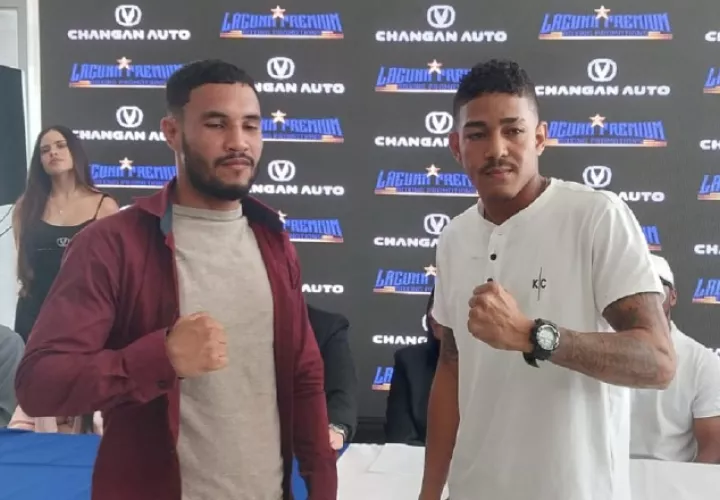  Ibrahim Valdespino y Kadir Macías, listos para su pelea. Foto: Jaime Chávez