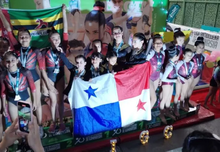 Integrantes del International Gymnastics Academy (IGA) en Medellín, Colombia. Foto: Cortesía