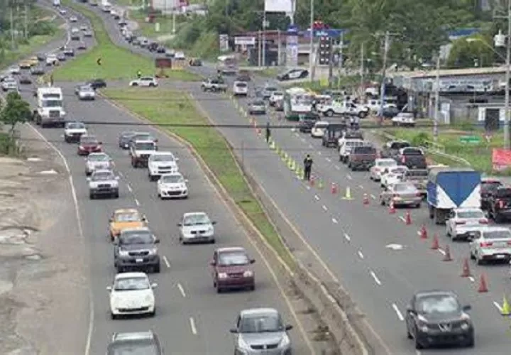 Próximamente se habilitarán los 5 carriles restantes de la vía Panamericana.  Ilustrativa