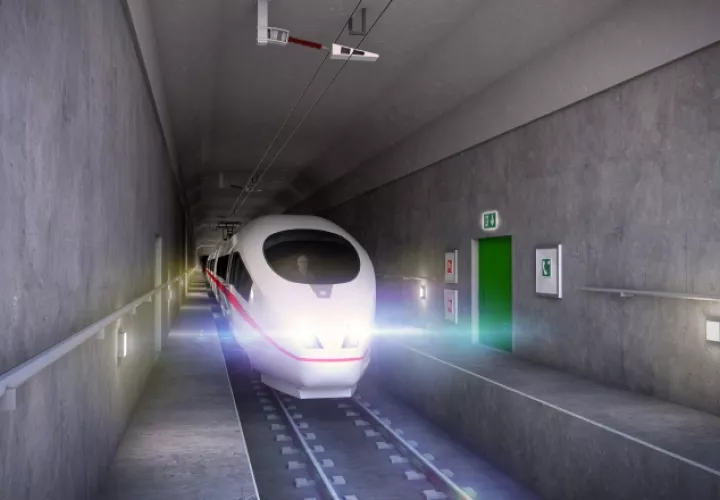 El enlace fijo Fehmarnbelt, que unirá Dinamarca y Alemania por medio de un corredor ferroviario y vial de 18 kilómetros de largo situado bajo el Mar Báltico.
