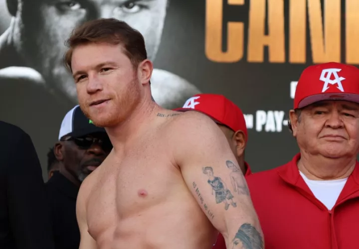 El mexicano Saúl 'Canelo' Álvarez. Foto:EFE