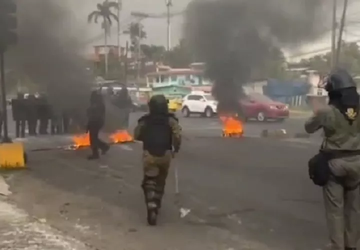 Protestas en Panamá.  Cortesía
