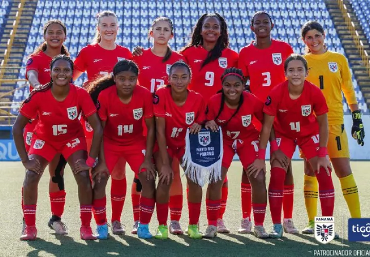 Equipo femenino Sub-17 de Panamá.  Foto: FPF