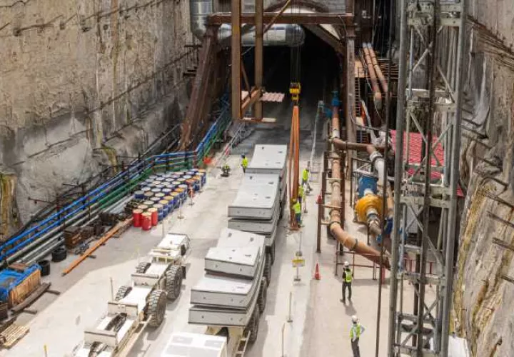 La construcción tuvo números positivos a inicios del año, con proyectos como el túnel de la Línea 3. Archivo