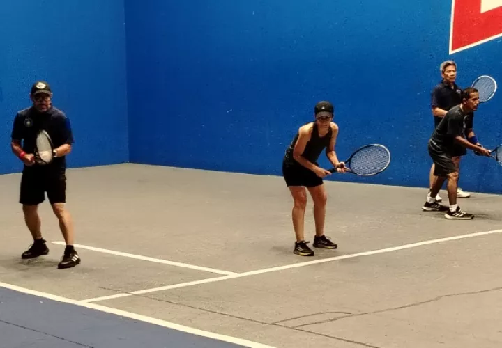 Todo listo para el torneo nacional de frontenis. Foto: Cortesía
