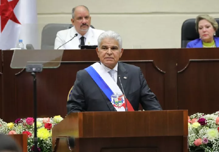 El presidente Mulino rindió su segundo informe a la Nación, en el Pleno de la Asamblea Nacional.  Cortesía