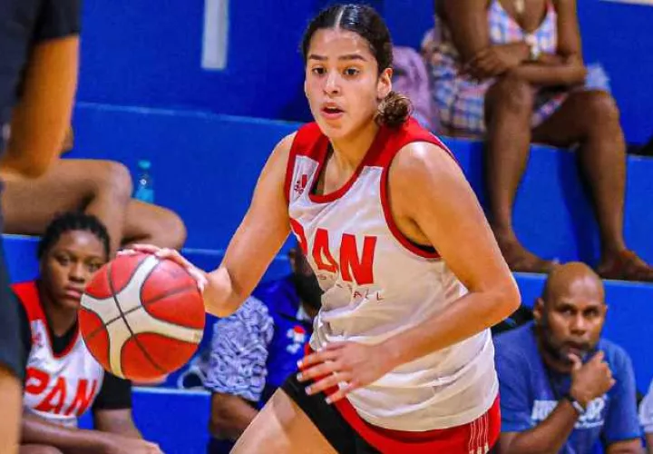 Entrenamiento del equipo de baloncesto de Panamá. Foto: Fepaba