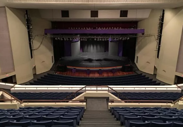 Vista panorámica del Teatro Anayansi, el principal de Atlapa.  Cortesía