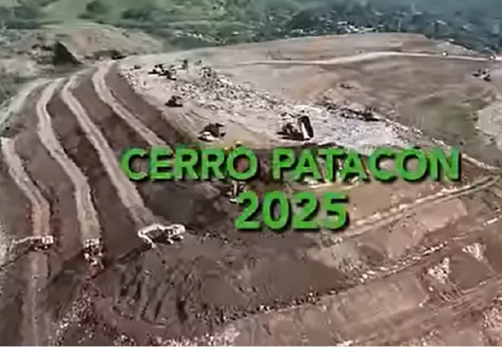 Captura de un video sobre el estado actual del vertedero.  Internet