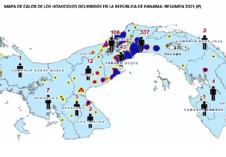 Las provincias de Panamá, Colón y Panamá Oeste concentran la mayoría de casos.  Cortesía Siec