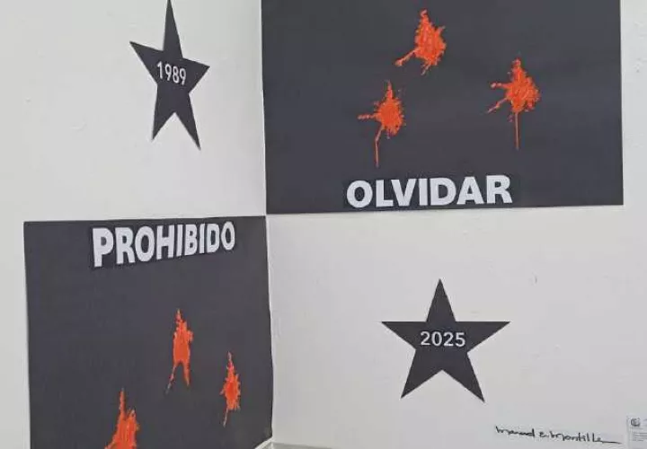 En la galería Manuel E. Amador de la Universidad de Panamá se exhibe una exposición de fotos y pinturas alusivas a la invasión. Pancho Paz